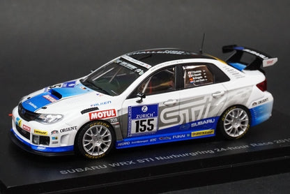 1:43 EBBRO 44988 SUBARU WRX STi Nurburgring 24h Race 2011 #155 model car