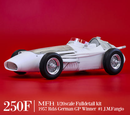 [ Back-order ] Model Factory HIRO  K717 1:20 Fulldetail Kit 250F Ver.C 1957 Rd.4 French GP Winner #2 J.M.Fangio Rd.6 German GP Winner #1 J.M.Fangio MFH