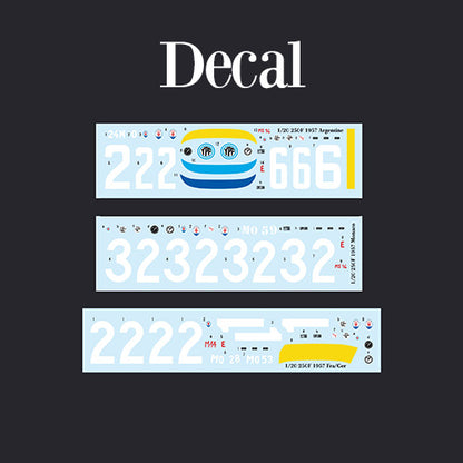 [ Back-order ] Model Factory HIRO  K717 1:20 Fulldetail Kit 250F Ver.C 1957 Rd.4 French GP Winner #2 J.M.Fangio Rd.6 German GP Winner #1 J.M.Fangio MFH