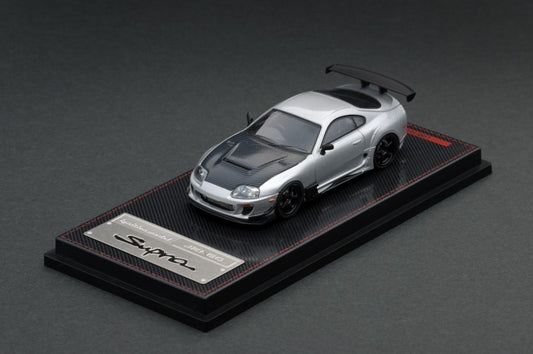 IG1861 ignition model 1:64 Toyota Supra (JZA80) RZ Silver Model car