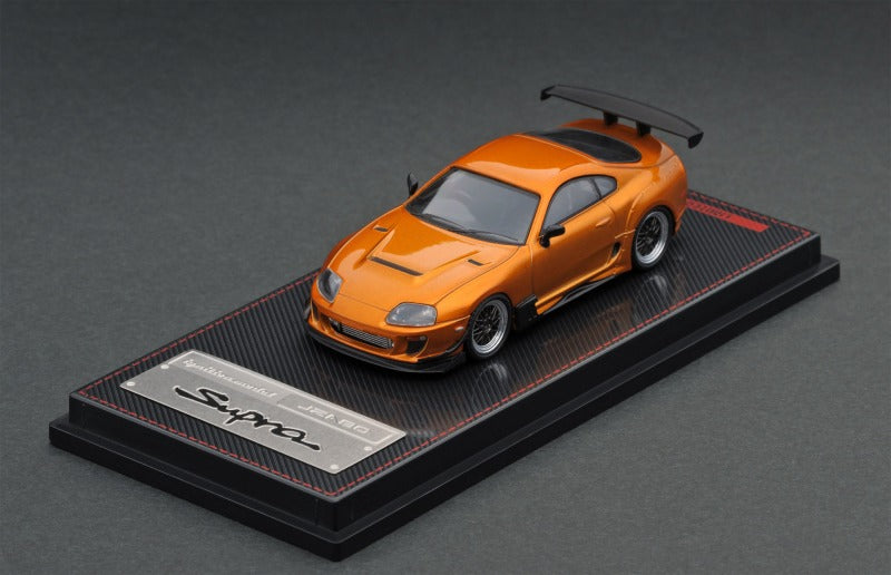 IG1864 ignition model 1:64 Toyota Supra (JZA80) RZ Orange Metallic model cars