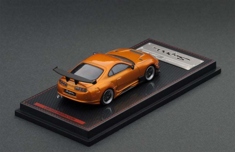 IG1864 ignition model 1:64 Toyota Supra (JZA80) RZ Orange Metallic model cars