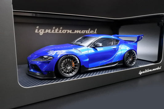 IG2037 ignition model 1:18 Toyota PANDEM Supra A90 Blue Metallic