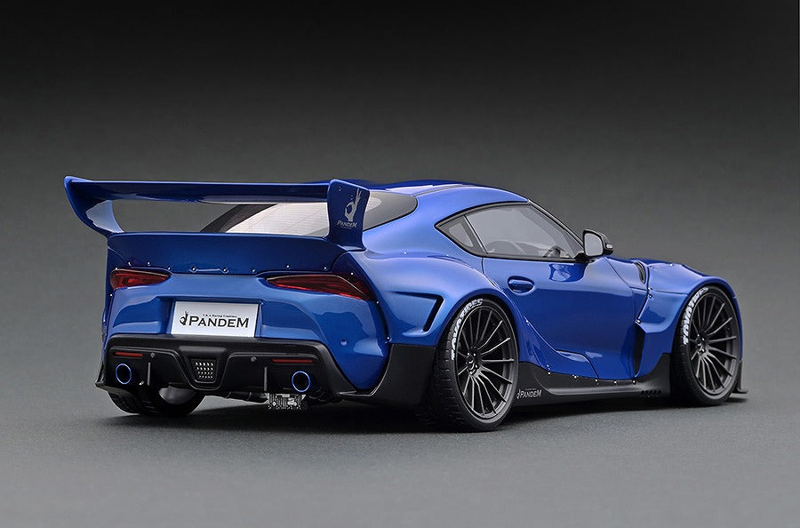 IG2037 ignition model 1:18 Toyota PANDEM Supra A90 Blue Metallic