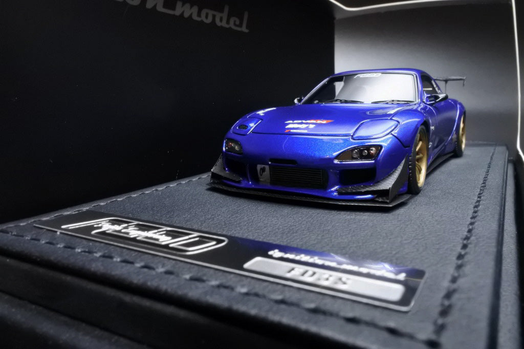 IG2186 ignition model 1:43 FEED RX-7 (FD3S) Blue Metallic