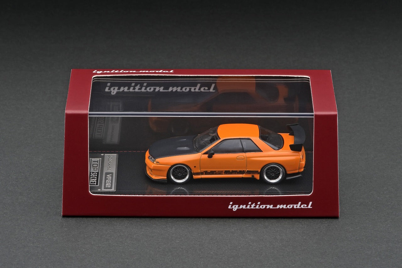 IG2397 ignition model 1:64 TOP SECRET GT-R VR32 Yellow Orange Metallic