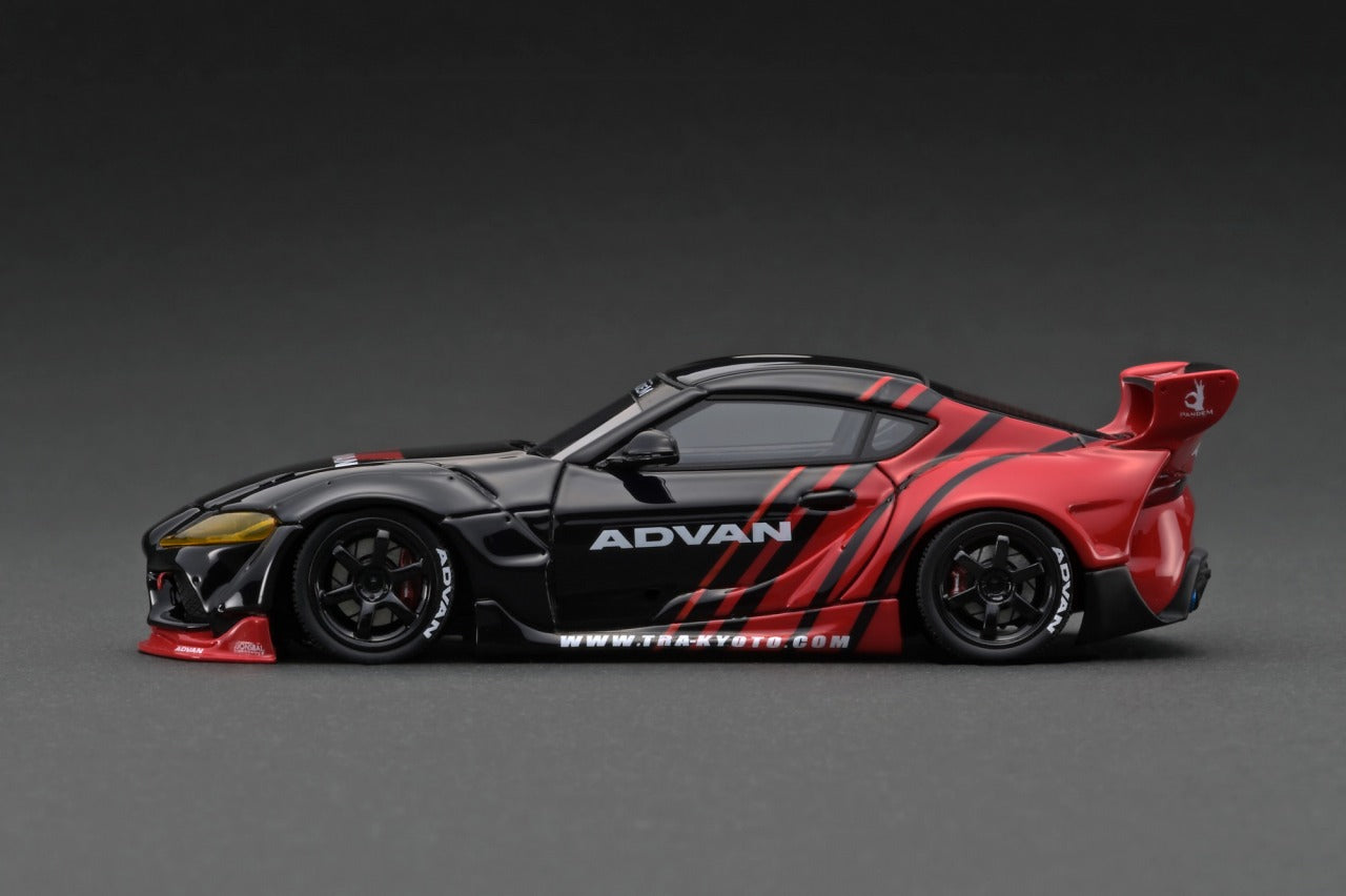 IG2148 ignition model 1:43 PANDEM Supra A90 ADVAN Black/Red WEB Limited