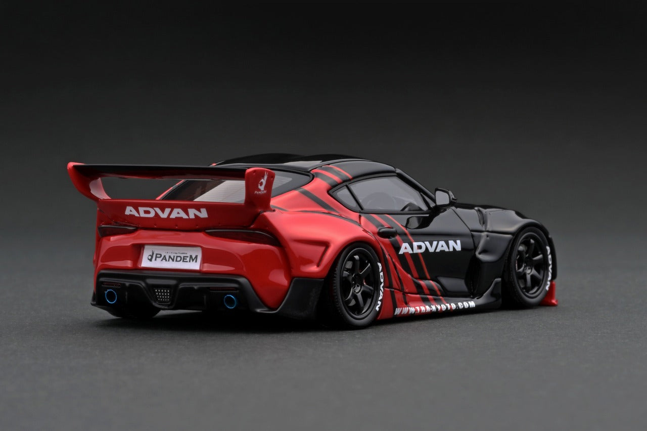 IG2148 ignition model 1:43 PANDEM Supra A90 ADVAN Black/Red WEB Limited