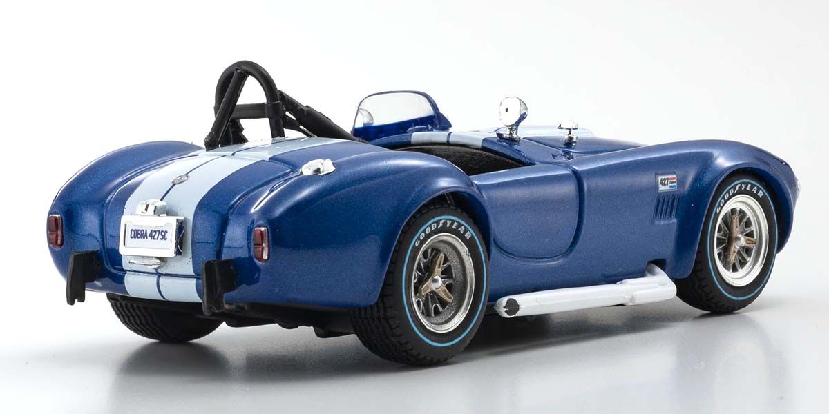 KS03019MBL KYOSHO 1:43 Shelby Cobra 427 S/C Racing Screen Blue