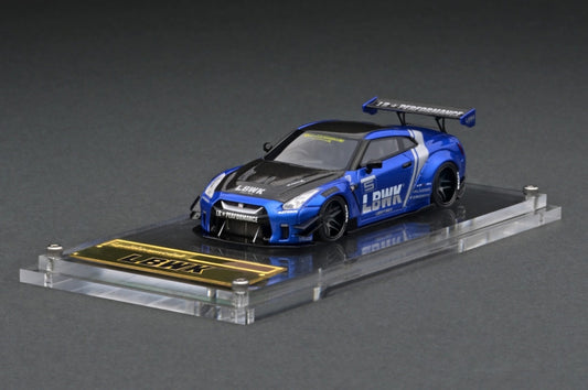 IG2368 ignition model 1:64 LBWK LB WORKS GTR Type2 Blue Limited Background