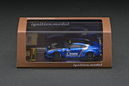 IG2368 ignition model 1:64 LBWK LB WORKS GTR Type2 Blue Limited Background