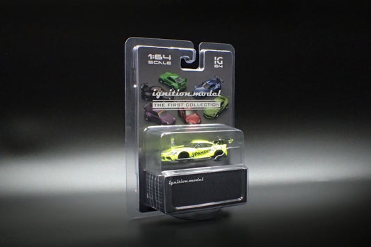 IG2838 ignition model 1:64 Toyota PANDEM Supra A90 YeIIow Green