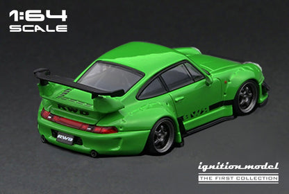 IG2841 ignition model 1:64 RWB 993 Green MetaIIic