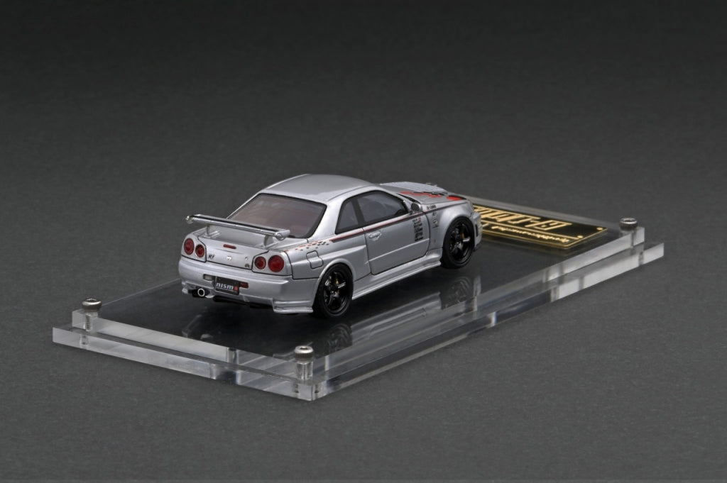 IG2576 ignition model 1:64 Nissan NISMO R34 GT-R R-tune Silver