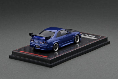 IG2508 ignition model 1:64 Nissan R33 GT-R Blue MetaIIic