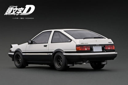 IG2871 ignition model 1:18 INITIAL D Toyota Sprinter Trueno 3Dr GT Apex AE86 White/Black