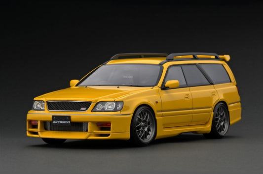 IG2887 ignition model 1:18 Nissan STAGEA 260RS (WGNC34) Yellow