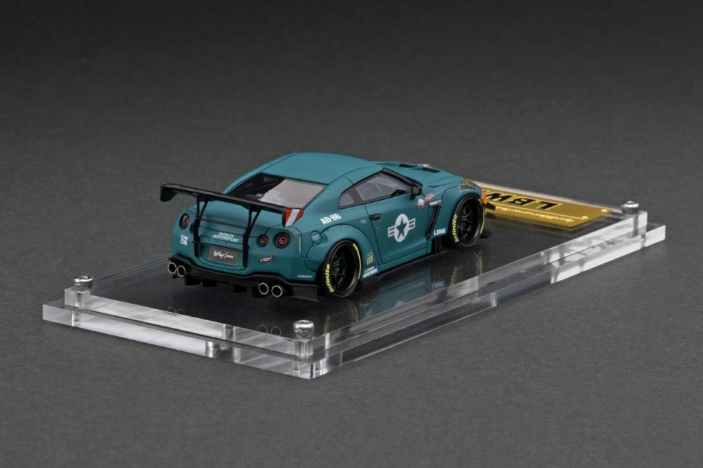 IG2373 ignition model 1:64 LBWK Nissan LB WORKS GT-R R35 type 2 Matte Green Wataru Kato signature