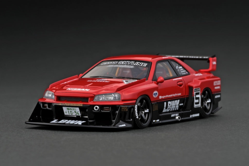 MC-IG2848 ignition Model 1:43 LB-ER34 Super Silhouette SKYLINE Red/Black WEB Limited