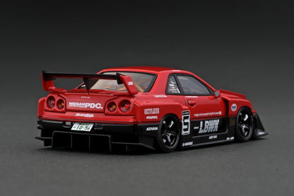 MC-IG2848 ignition Model 1:43 LB-ER34 Super Silhouette SKYLINE Red/Black WEB Limited