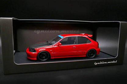 IG2677 ignition model 1:18 Honda Civic EK9 Type R Red