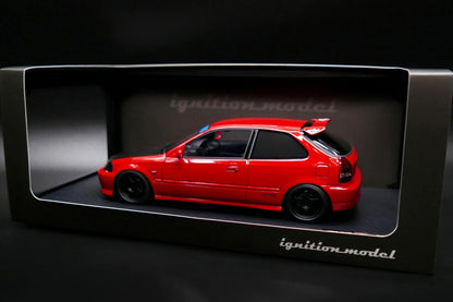 IG2677 ignition model 1:18 Honda Civic EK9 Type R Red