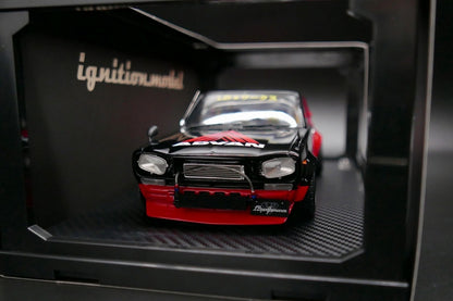 IG2646 ignition model 1:18 Nissan LB WORKS Hakosuka 2Door Black / Red ADVAN