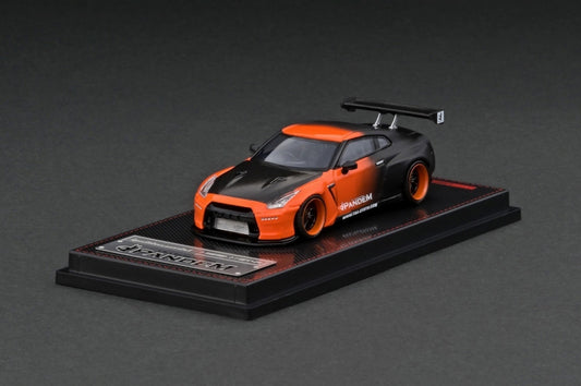 IG2767 ignition model 1:64 PANDEM R35 GT-R Orange / Black