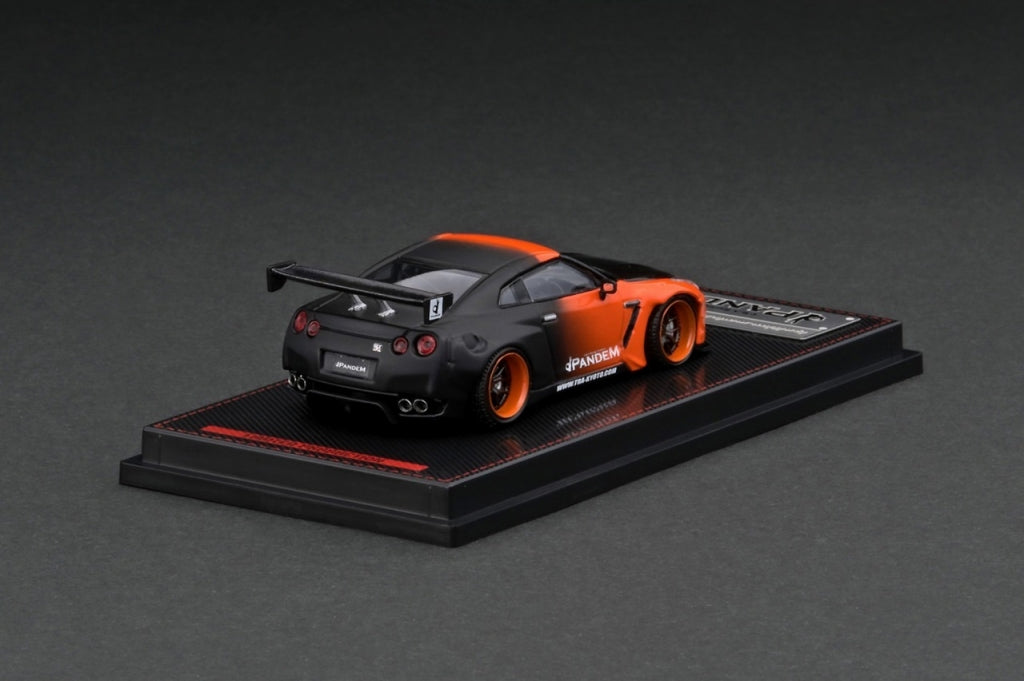 IG2767 ignition model 1:64 PANDEM R35 GT-R Orange / Black