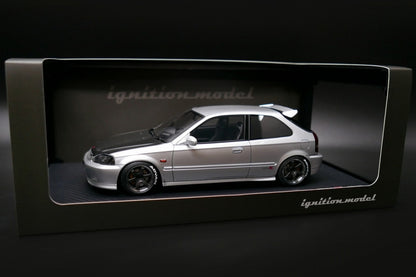 IG2678 ignition model 1:18 Honda CIVIC (EK9) Type R Silver model cars