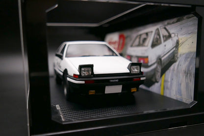 IG2871 ignition model 1:18 INITIAL D Toyota Sprinter Trueno 3Dr GT Apex AE86 White/Black