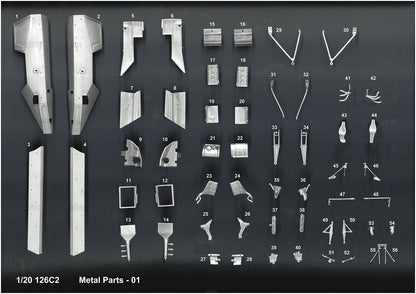 [ Back-order ] Model Factory HIRO  K795 1:20 126C2 Ver.A 1982 Rd.2 Brazilian GP #27 Gilles Villeneuve Fulldetail Kit