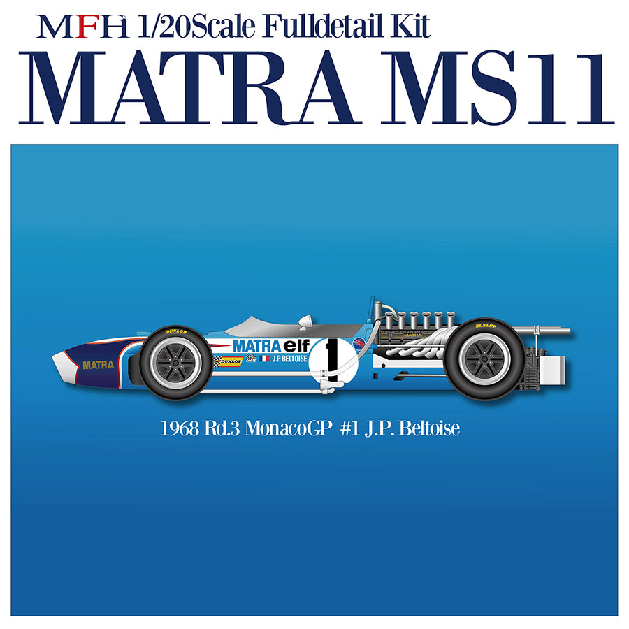 [ Back-order ] Model Factory Hiro K335 1:20 Fulldetail Kit MS11 Ver.A 1968 Rd.3 Monaco GP MFH