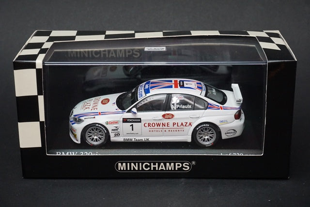 1:43 MINICHAMPS 400072601 BMW 320si BMW Team UK WTCC Porto Champion 2007 #1 A.Priaulx