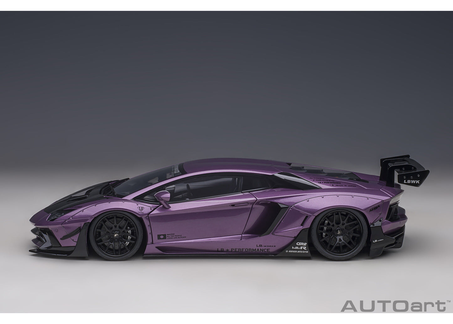 79242 AUTOart 1:18 Liberty Walk LB-WORKS Lamborghini Aventador Limited Edition Metallic Purple VIOLA SE30