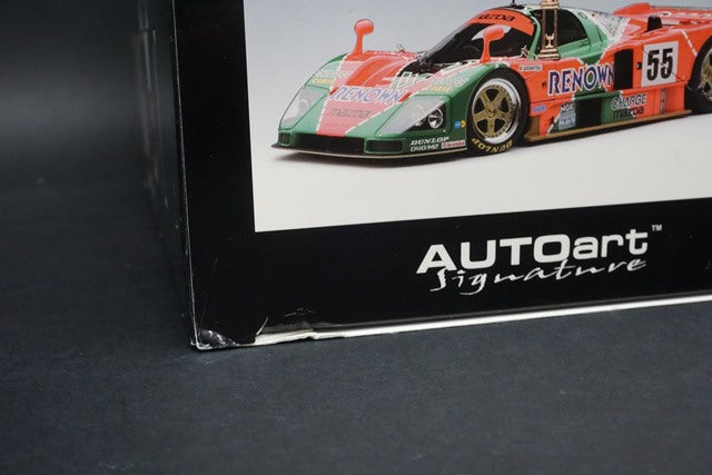 1:18 AUTOart 89142 Mazda 787B Le Mans Winner 1991 #55 with Trophy