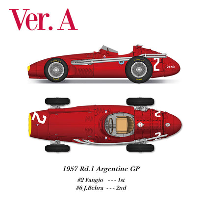 [ Back-order ] Model Factory HIRO K715 1:20 Fulldetail Kit 250F Ver.A 1957 Rd.1 Argentine GP Winner #2 J.M.Fangio / 2nd #6 J.Behrad MFH