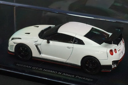 1:43 EBBRO 45162 Nissan GT-R NISMO N Attack Package Brilliant White Pearl