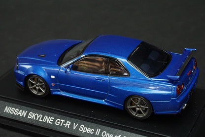 1:43 EBBRO 43301 Nissan Skyline GT-R R34 V-spec II Metallic Blue