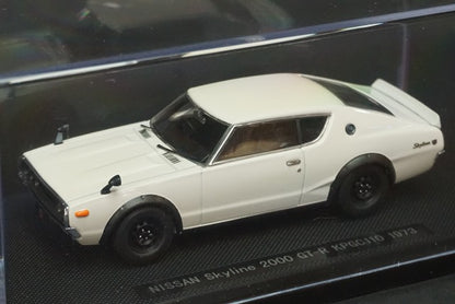 1:43 EBBRO 44074 Nissan Skyline 2000 GT-R KPGC110 1973 White