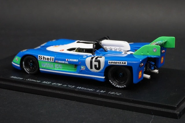 1:43 SPARK 43LM72 Matra-simca MS670 Le Mans Winner 1972 #15 model cars