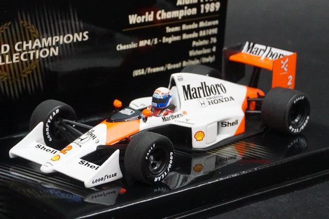 1:43 MINICHAMPS 436890002 McLaren Honda MP4/5 A.Prost World Champion 1989 #2 Marlboro Spec.