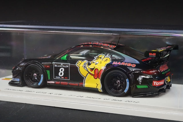 1:43 SPARK SB031 Porsche 997 GT3R SPA 24h 2012 #8 HARIBO model car