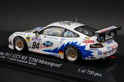 1:43 MINICHAMPS Porsche 911 GT3-RS T2M Motorsport Le Mans 24h 2003 #84