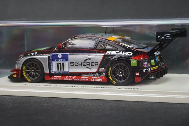 1:43 SPARK SG139 Audi TT RS 2.0 ADAC Nurburgring 24h 2014 #111 model car