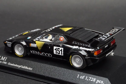 1:43 MINICHAMPS 400862551 BMW M1 Procar ADAC 1000km 1986 #151 Krankenberg/Gall/Becker model car