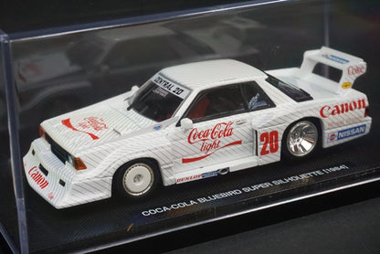 1:43 TOMICA EBBRO 226864 Coca-Cola Bluebird Super Silhouette 1984 #20 White