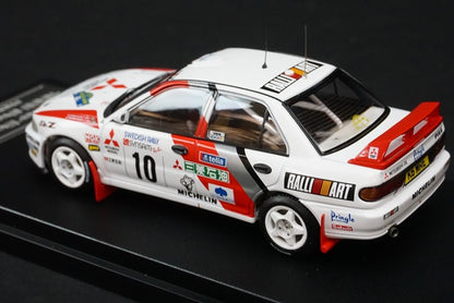 1:43 HPI 8547 MIRAGE Mitsubishi Lancer Evolution II Swedish 1995 #10 model car