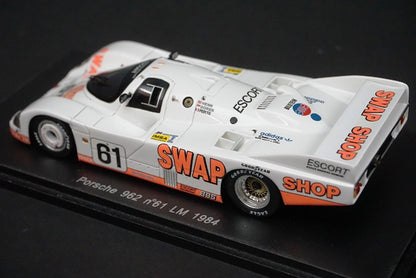 1:43 SPARK S1910 Porsche 962 Le Mans 1984 #61 model car