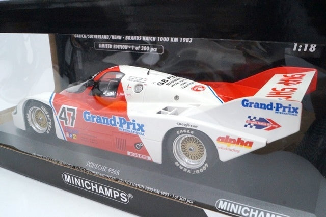 155836647 MINICHAMPS 1:18 Porsche 956K PRESTON HENN T-BIRD SWAP SHOP Brands Hatch 1000km 1983